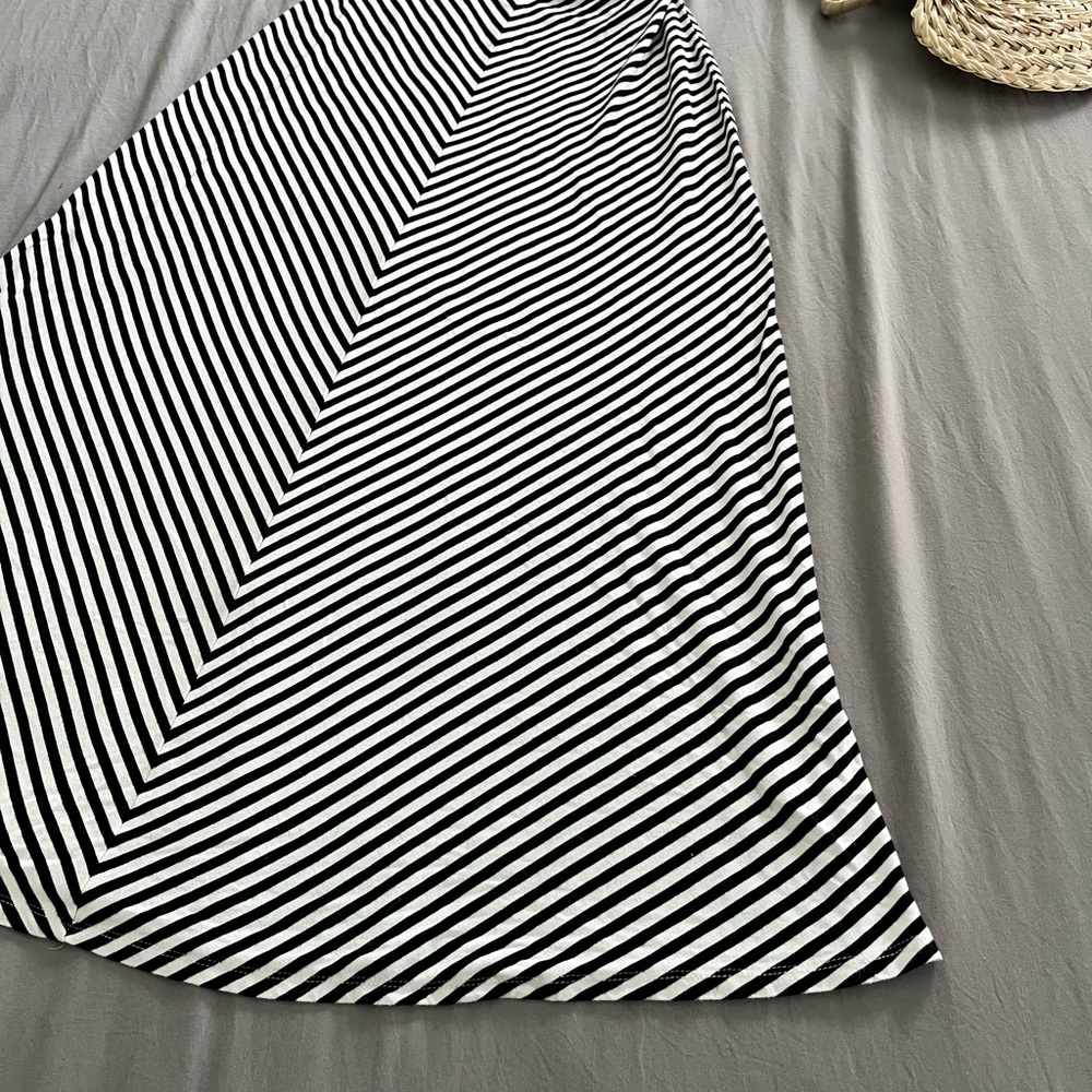 Merona Black and White Striped Maxi Skirt - Picture 6 of 8